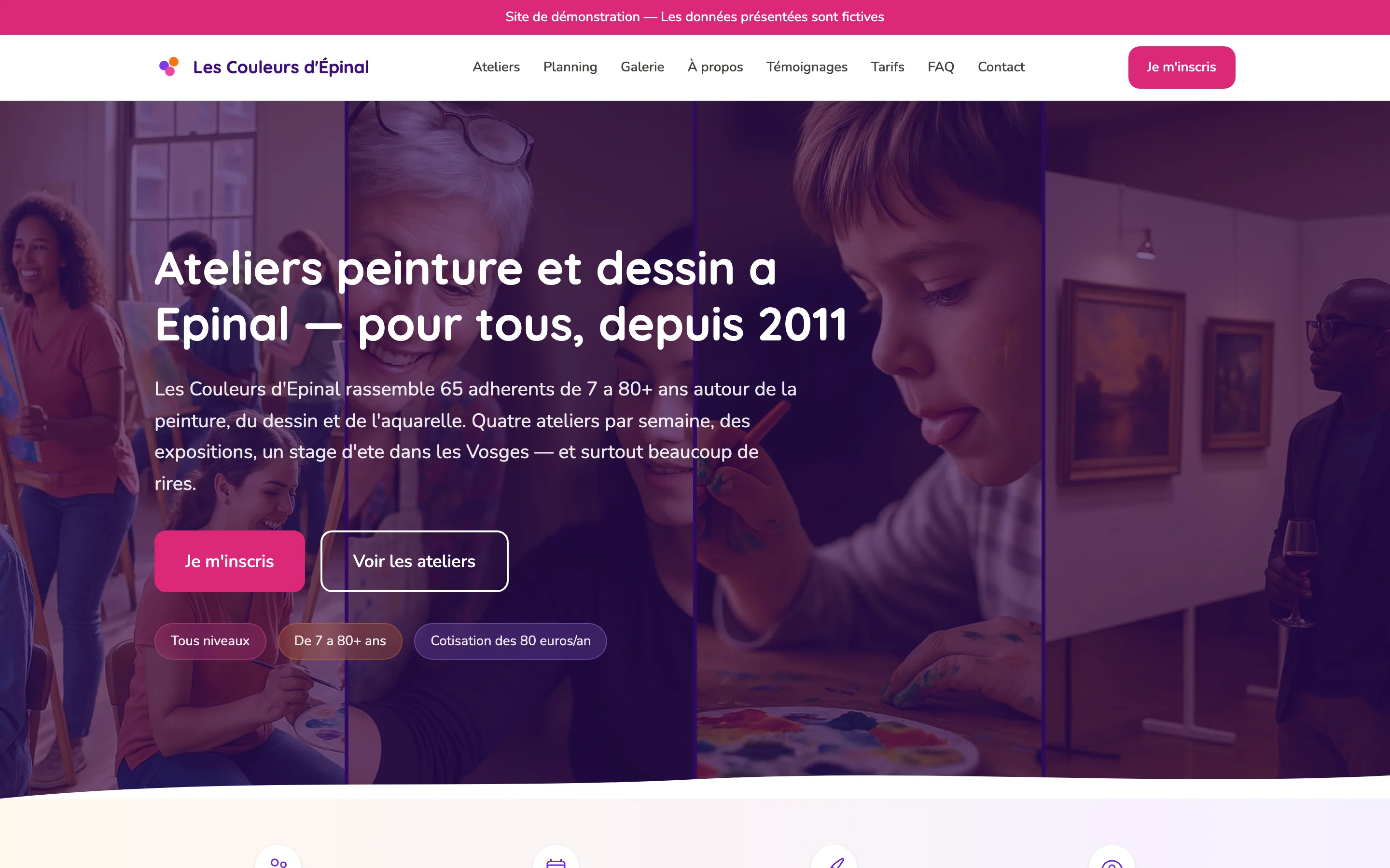 Capture d'écran de Asso Couleurs