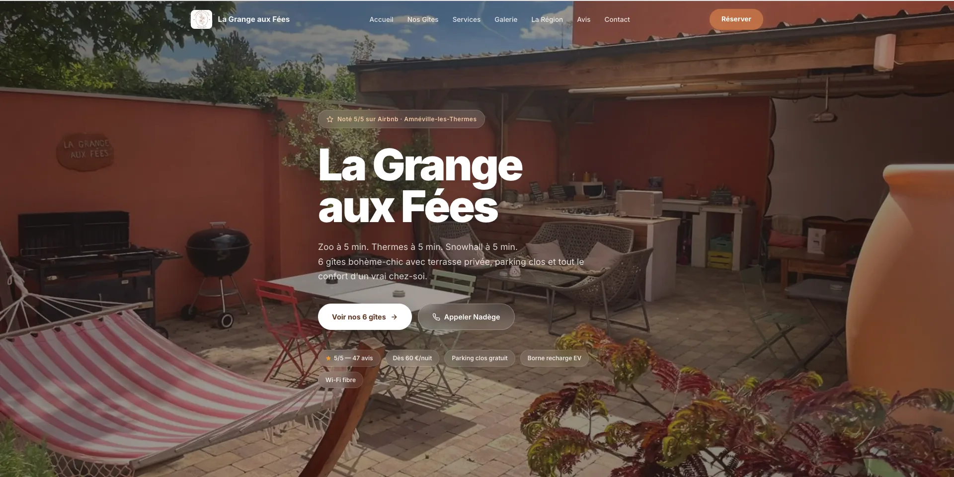 Capture d'écran de La Grange aux Fées