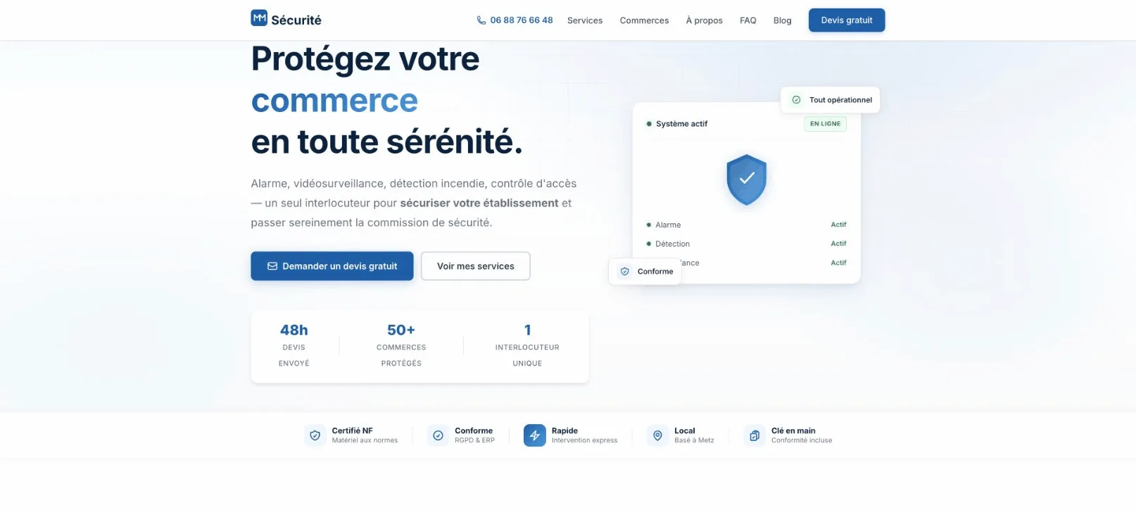 Capture d'écran de MM Sécurité